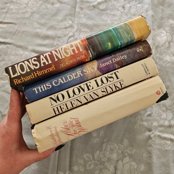 1980 Vintage Romance 4 Book Bundle - Himmel, Van‎ Slyke, Dailey & Woodiwiss - Picture 5 of 10